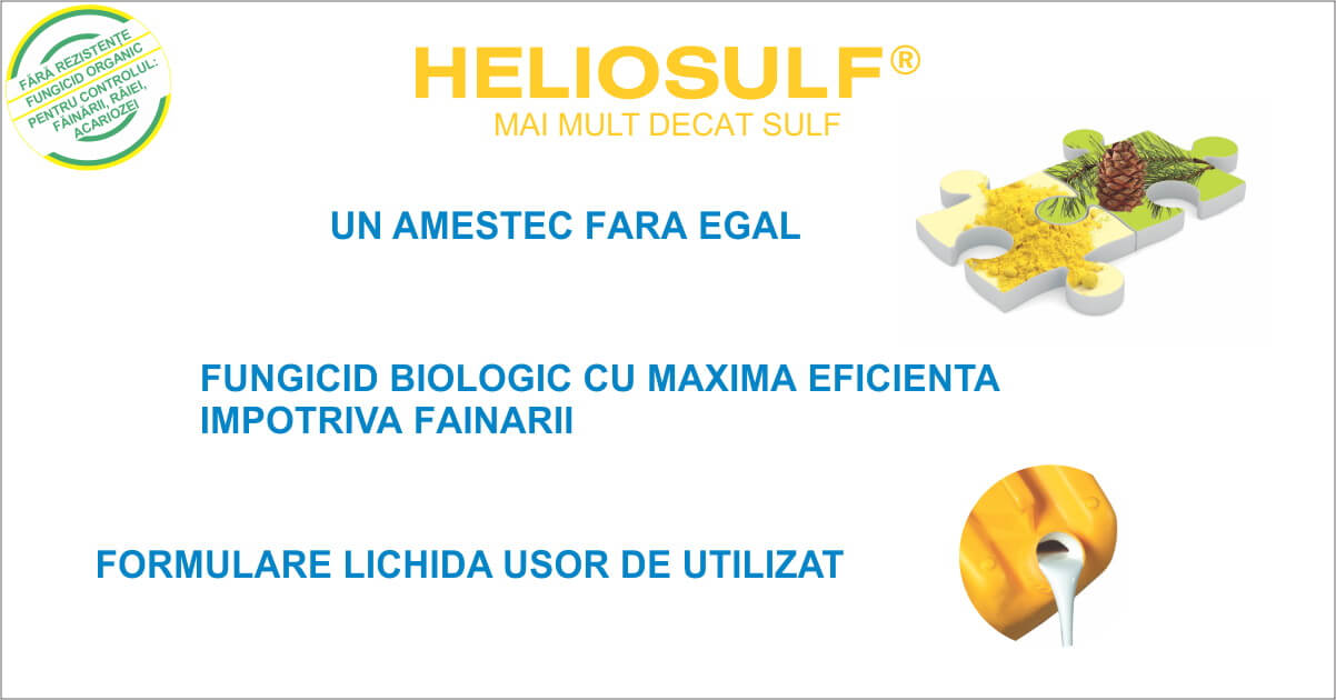 Proprietati Fungicid Organic Heliosulf