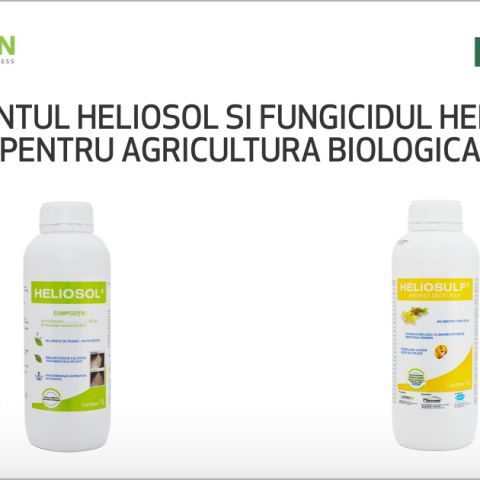 NOU! Adjuvantul Heliosol si fungicidul Heliosulf pentru agricultura biologica