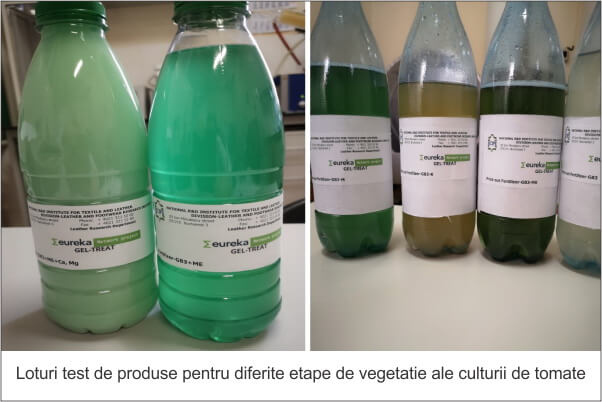 Loturi test de produse pentru diferite etape de vegetatie ale culturii de tomate