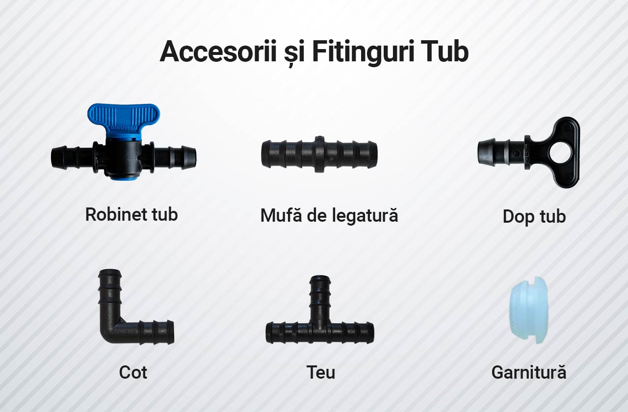 ACCESORII SI FITINGURI TUB IRIGARE