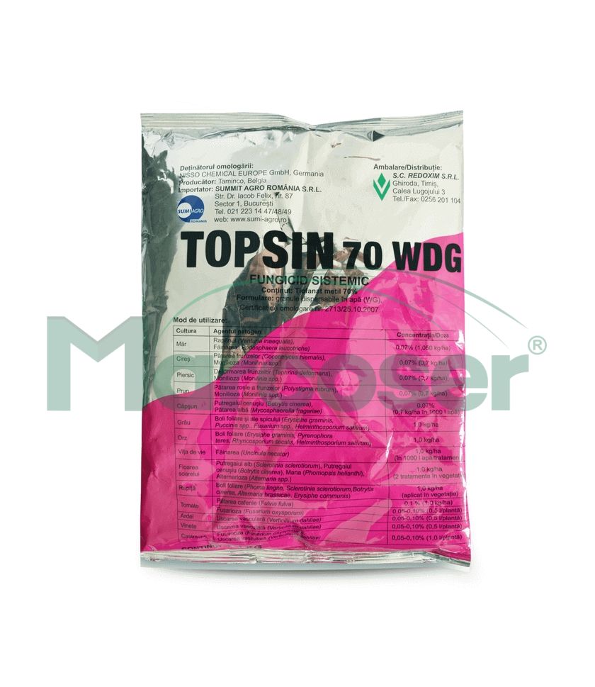 Topsin 70 Wdg Fungicid Sistemic Pentru Fainere Si Putregai